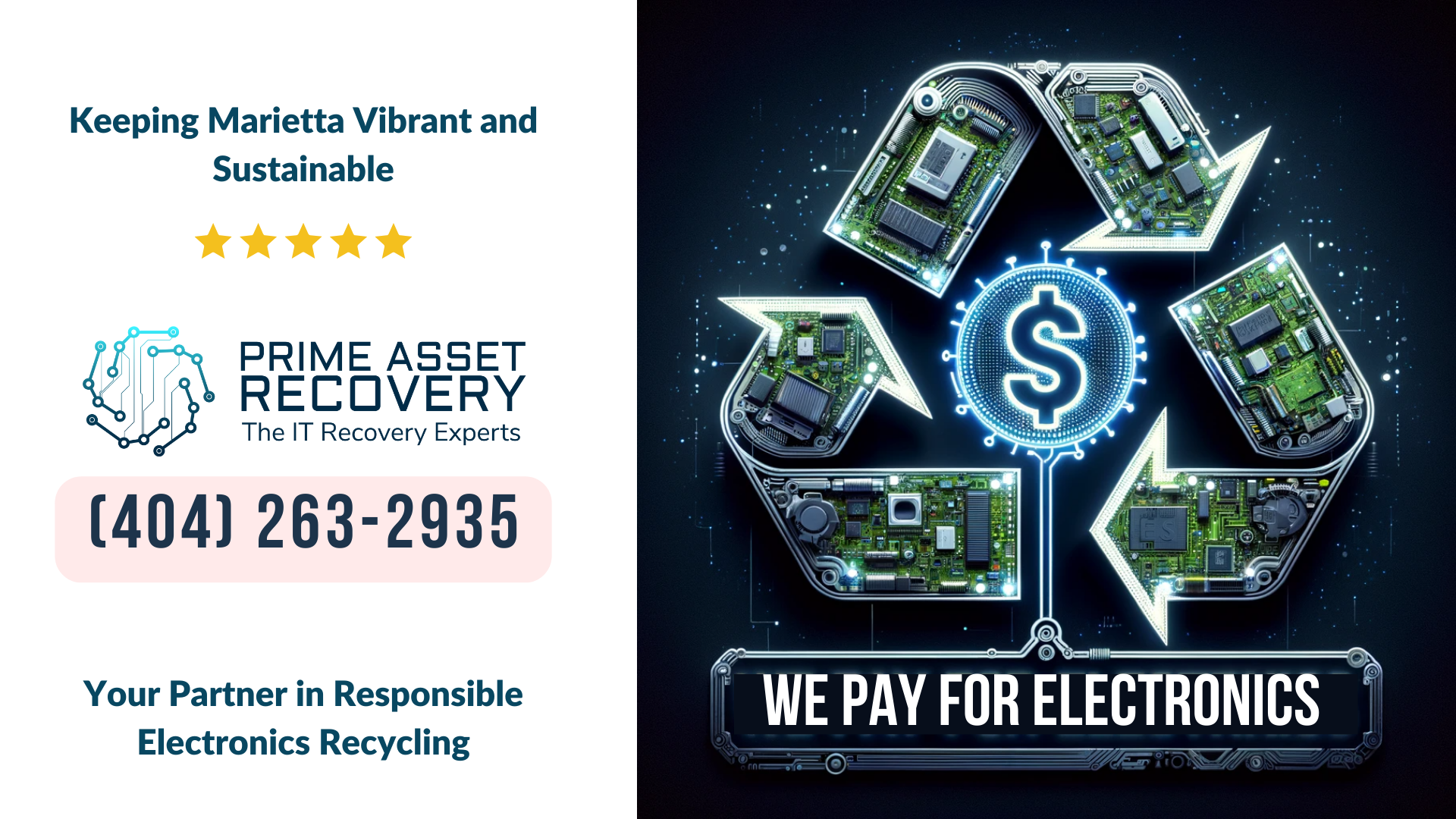 Electronics Recycling Marietta - Prime Asset Recovery Your Partner in Responsible Electronics Recycling e-waste