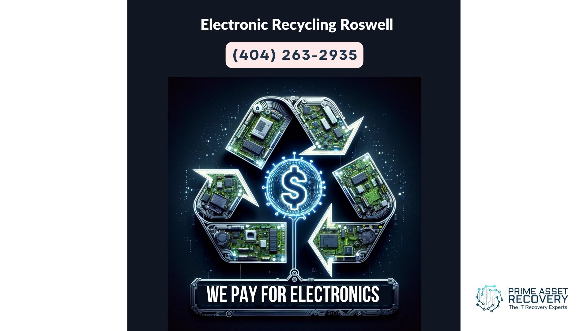 Computer Electronic Recycling Roswell- Prime Asset Recovery Your Partner in Responsible Electronics Recycling