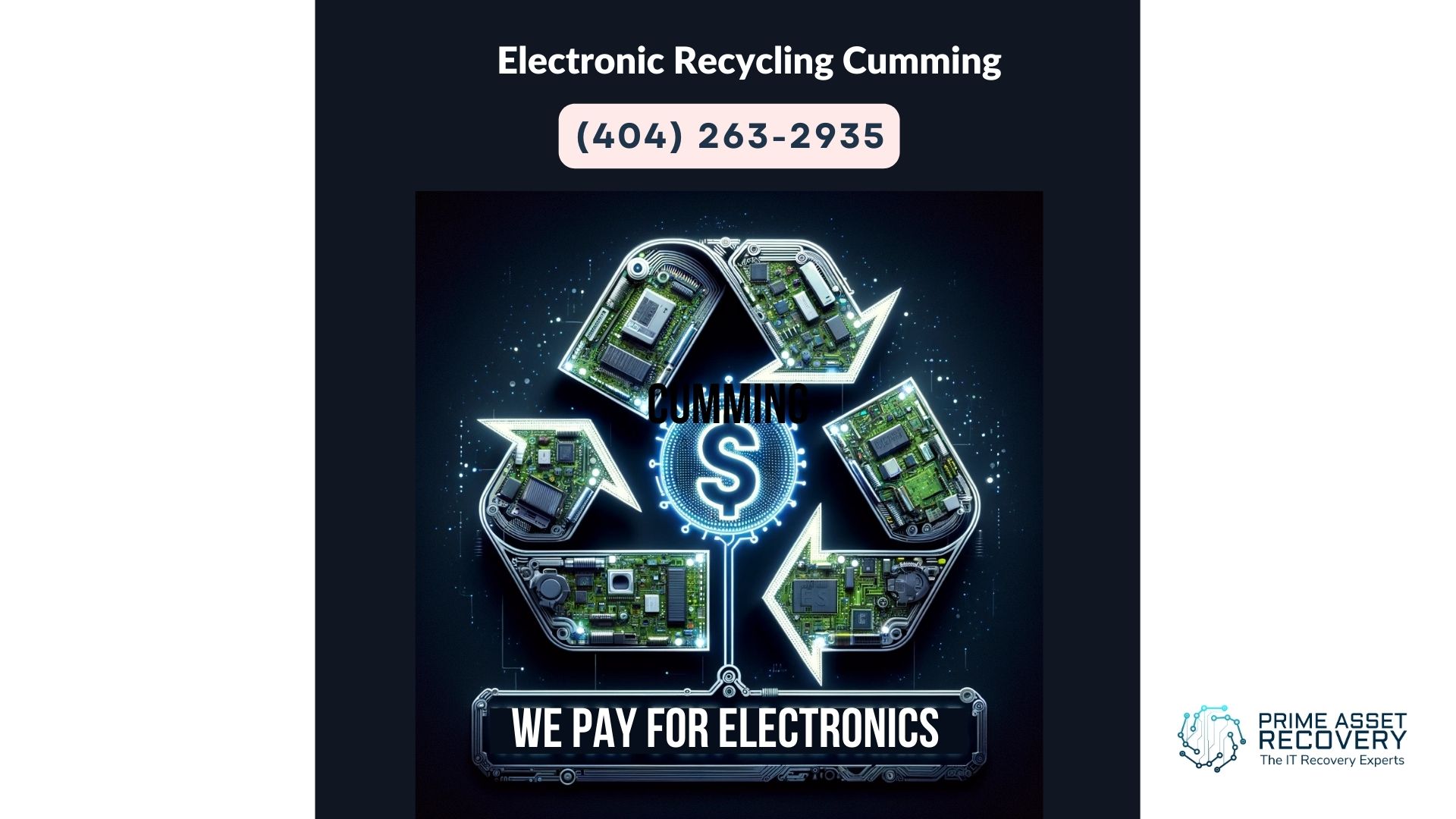 Electronic Recycling Cumming- Prime Asset Recovery Your Partner in Responsible Electronics Recycling