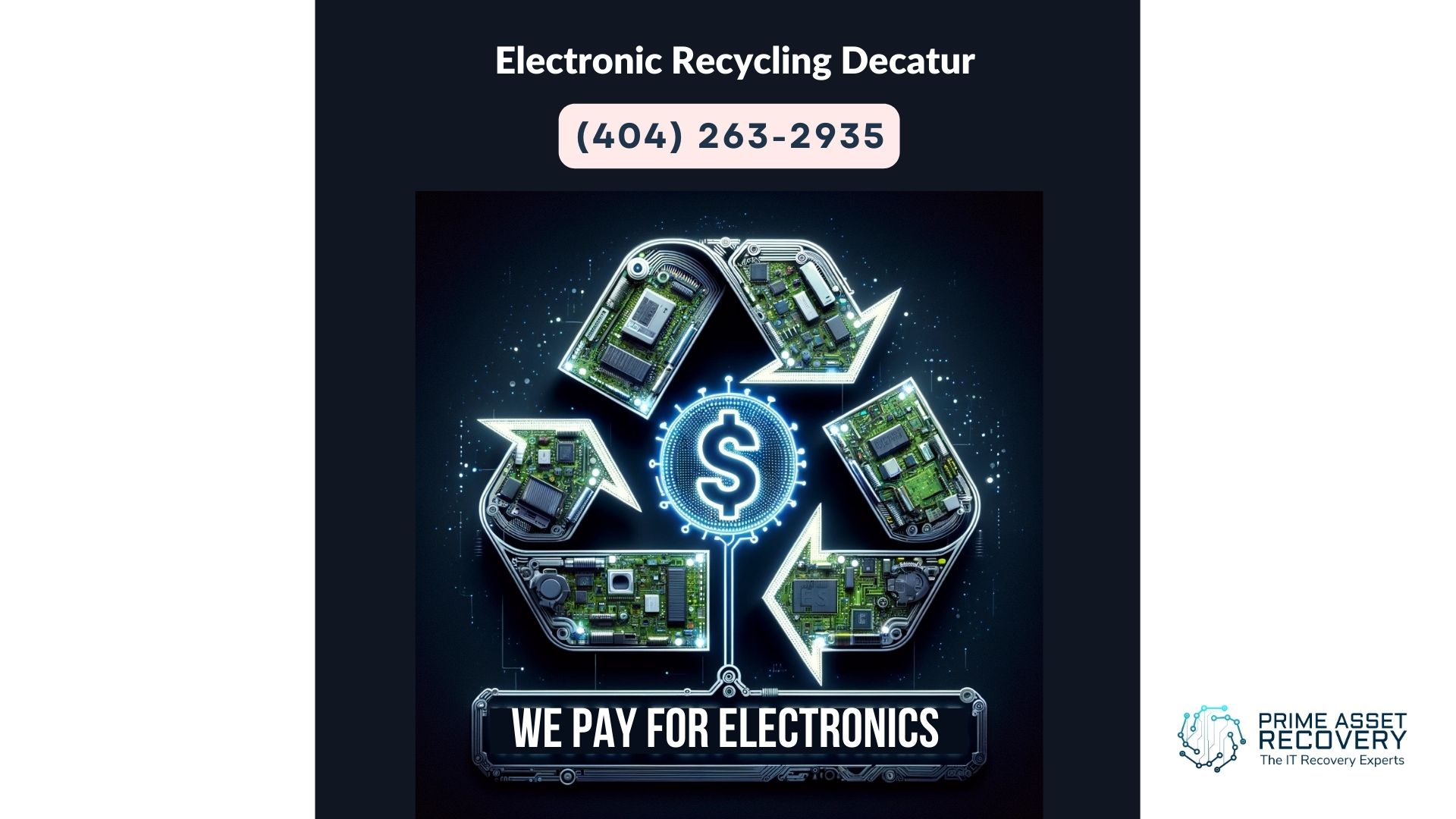 Computer Electronic Recycling Decatur GA - Prime Asset Recovery Your Partner in Responsible Electronics Recycling