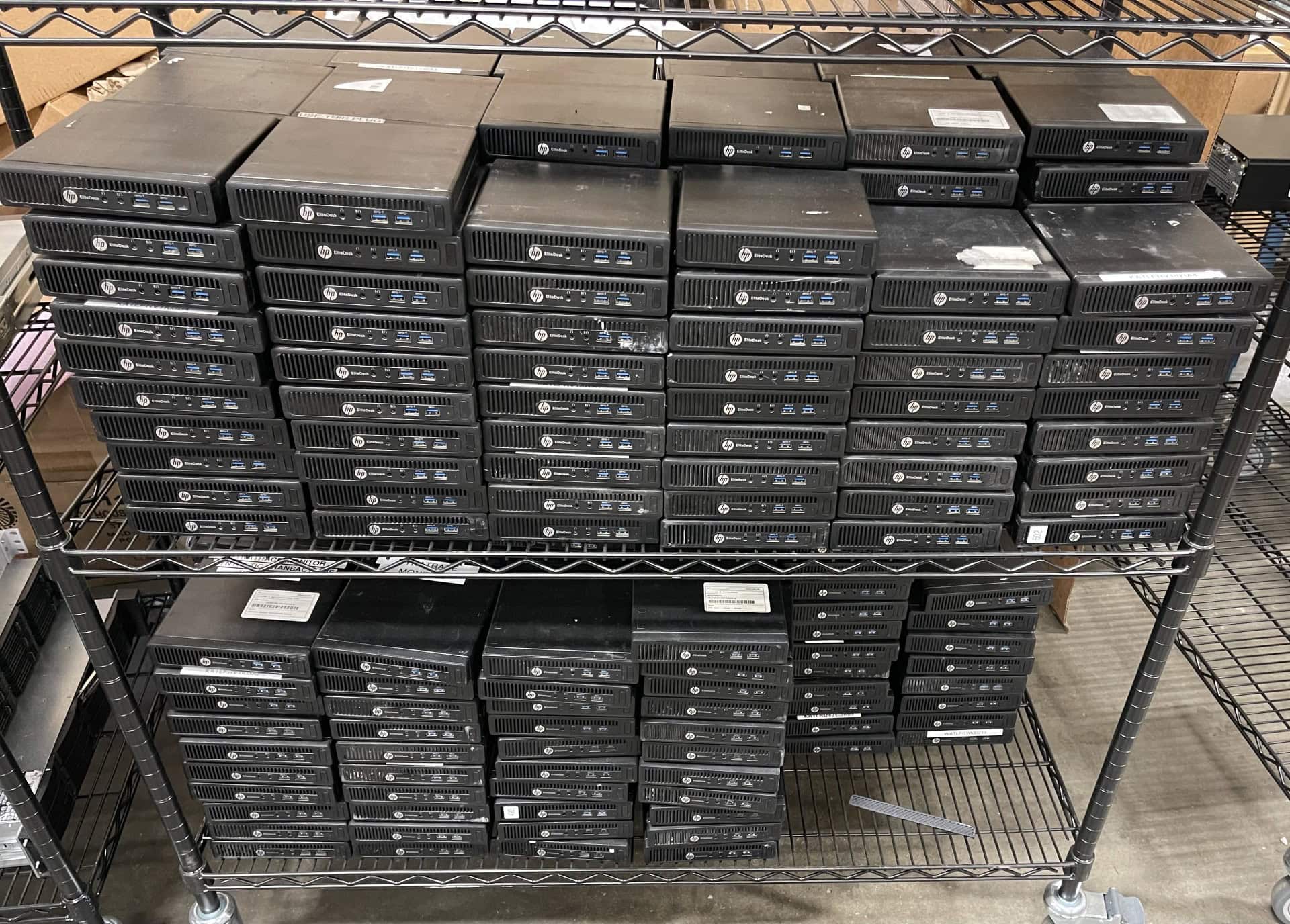 HP EliteDesk mini desktops from a corporate refresh